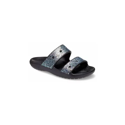 Crocs Sandali Classic Glitter Sandal Kids 207788 Črna