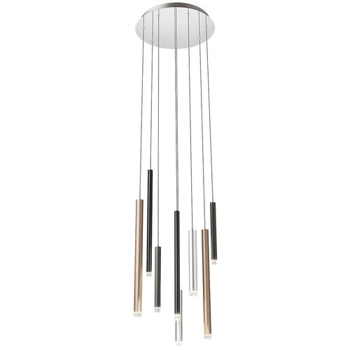  Redo 01-2053 - LED luster na sajli MADISON 8xLED/4W/230V sjajni hrom/crna/bakar Cene