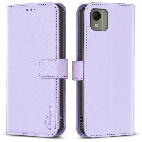 INORCO Ovitek za telefon s stojalom za denarnico za Nokia C110, usnjena torbica TPU+PU za telefon, odporna proti udarcem, (22033137) Slike