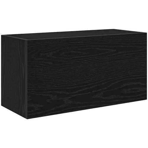 Maison Chic Kopalniška stenska omarica - Kopalniške omarica črn 60x25x30 cm inž. les iu1331, (22063985) Cene