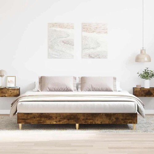 VidaXL okvir kreveta bez madraca 200x200 cm konstruirano drvo Slike
