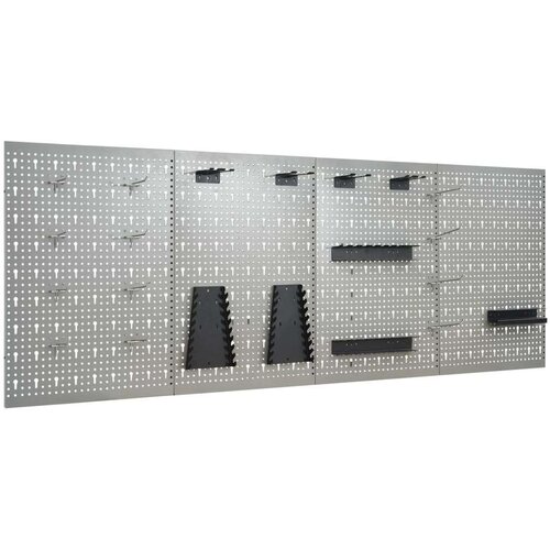 vidaXL Stenske plošče za obešanje orodja 4 kosi 40x58 cm jeklo Cene