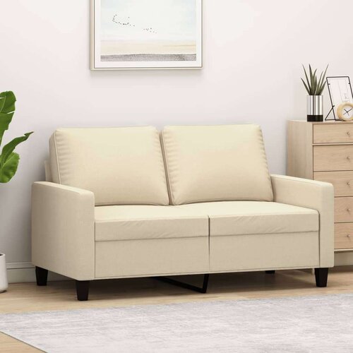 VidaXL Dvosjed od tkanine krem 120 cm Slike