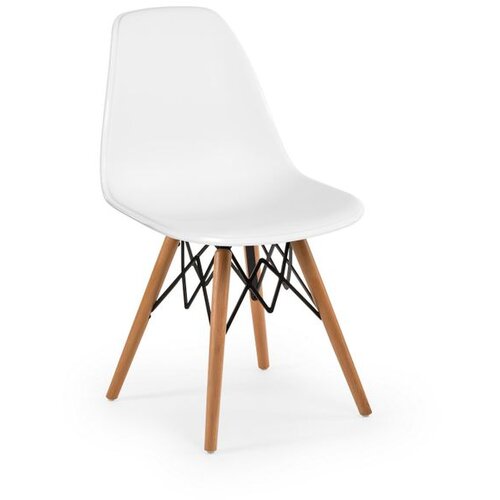 Hanah home Eos-V - Ivory White Ivory White Chair Set (2 Pieces) Slike