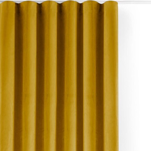 Filumi Gorčično rumena žametna zavesa za delno zatemnitev 200x175 cm Velto &amp;ndash; Slike