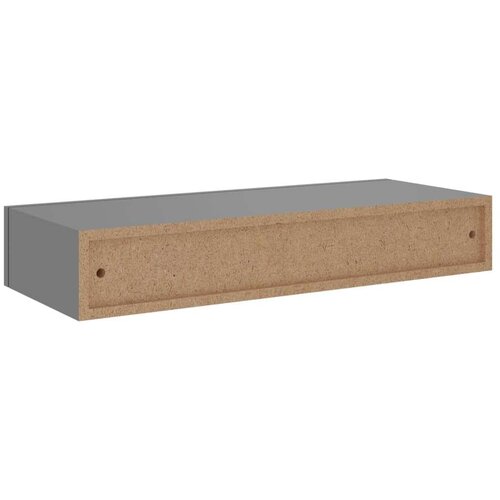  Polica s ladicom siva 60 x 23 5 x 10 cm MDF Slike