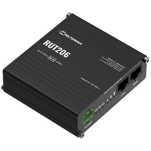Teltonika RUT206 INDUSTRIAL wireless router Fast Ethernet Single-band (2.4 GHz) 4G Black Cijene