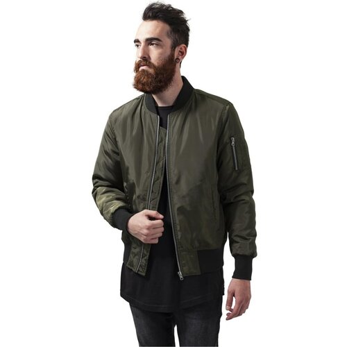 Urban Classics 2-Tone bomber jacket darkolive/black Slike