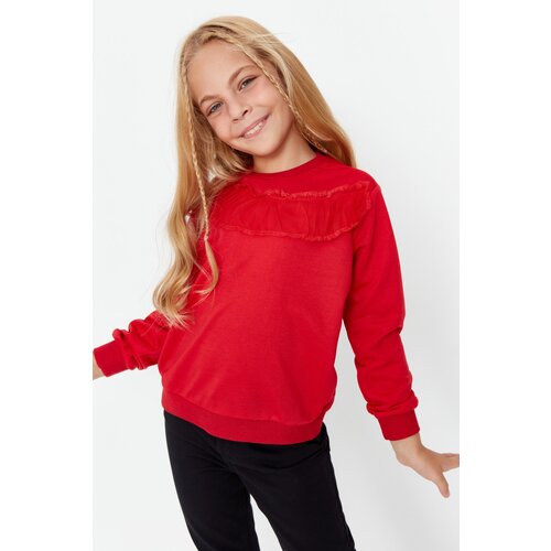 Trendyol Tulle Flywheel Girl Knitted Sweatshirt Slike