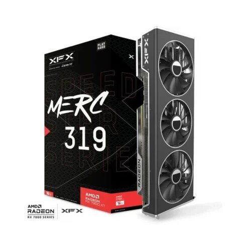 XFX amd radeon RX-7800XT SWFT210 16GB GDDR6, 2430 mhz 19.5 gbps, 3x dp, 1x hdmi, 2x fan 2.5 slot ( RX-78TSWFTFP ) Slike