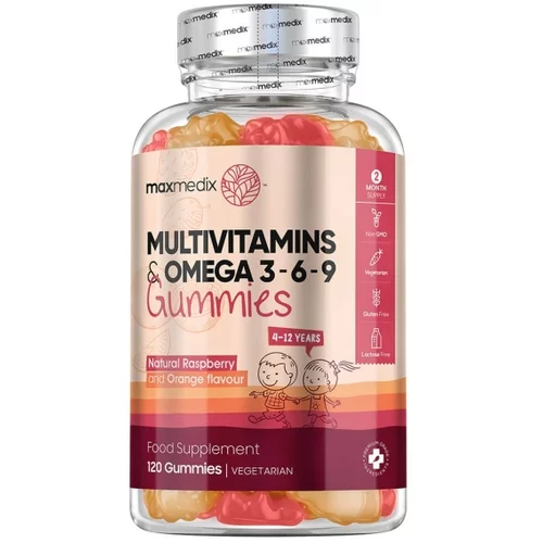 LocoNatura Multivitamins and Omega Gummies - Dječji multivitaminski bomboni (120 bombona)