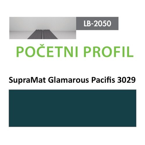 AGT profil Zidni MDF Početni LB-2050-A SupraMat Glam. Pacific (3029) 2800x139x18mm ( 026-083 ) Cene