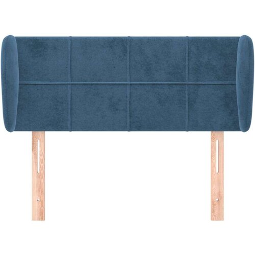 Uzglavlje s u&amp;scaron;ima tamnoplavi 93x23x78/88 cm bar&amp;scaron;unasti Slike