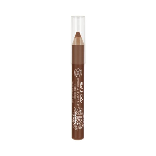 L&amp;Eacute;A NATURE SO BiO &amp;eacute;tic Mat &amp;amp; Color rdečilo za ustnice Jumbo - 32 Brun tendre Slike