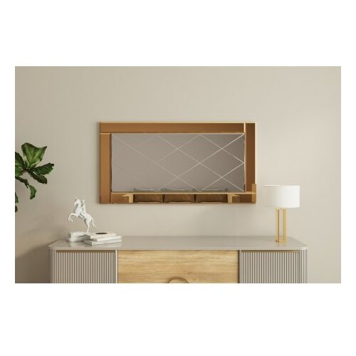 Hanah home Mirror Bronzano-bijelo Slike