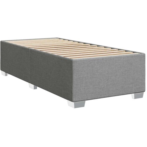  Boxspring krevet s madracem Svjetlosiva 100 x 200 cm Tkanina - Svjetlosiva 100 x 200 cm Dizajn linija Slike