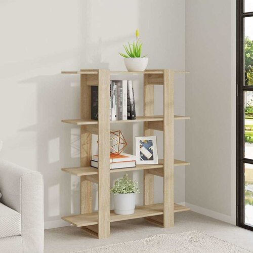  za knjige / sobna pregrada boja hrasta 100x30x123,5 cm Slike