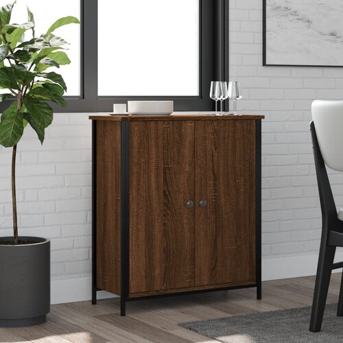 vidaXL Komoda rjavi hrast 70x30x80 cm inženirski les Cene