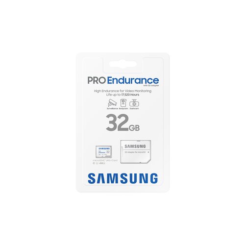 Samsung spominska kartica PRO Endurance, micro SDHC, 32GB, U1, V10, UHS-I, z SD adapterjem Slike
