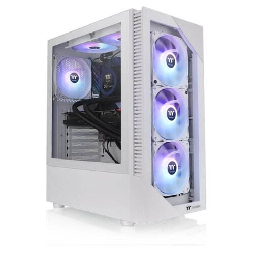 Thermaltake View 200 ARGB Snow Mid tower, tempered glass, 3x 120mm ARGB Lite fan Cijene