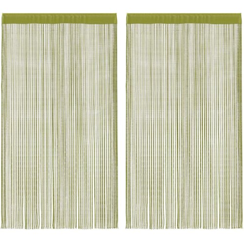 Furnova Zavese iz nitk 2 kosa 100x250 cm zelene barve, (21917640) Cene