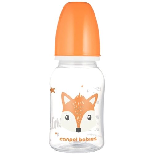 Canpol flašica za bebe Cute Animals 120ml, Orange Slike