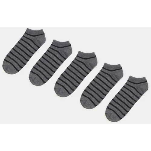 Sinsay - Komplet 5 parov nogavic - Črna