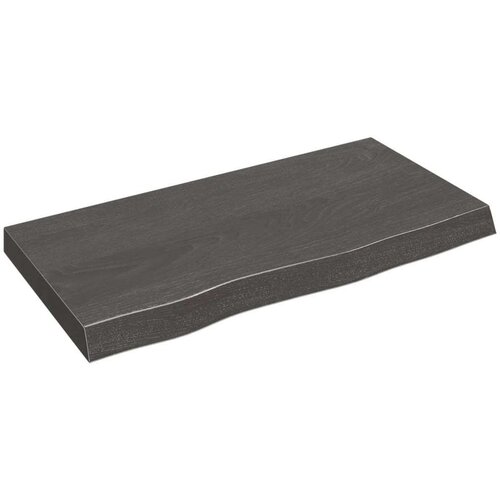  Polica tamnosmeđa 80x40x(2-6) cm od obrađene hrastovine Cijene