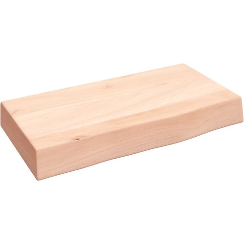  Zidna polica 40 x 20 x 6 cm od neobrađene masivne hrastovine Slike
