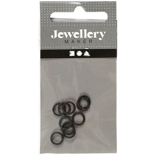 Artmie Crni spojni prstenovi 7 mm x 1 mm - 50 kom Slike