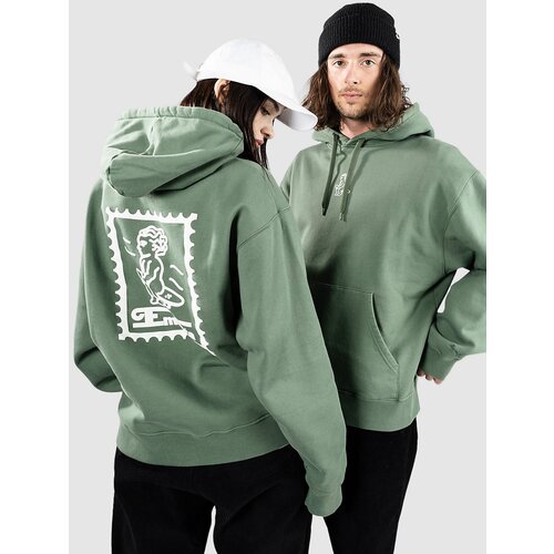 Ementa SB Baby Stamp Pulover s kapuco green / off white Cene
