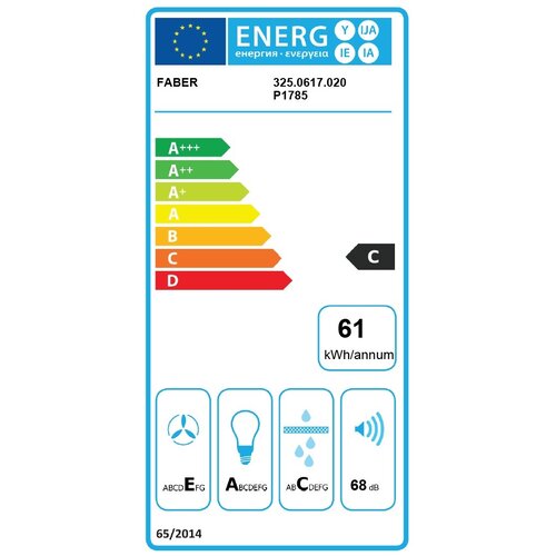 Faber NAPA Ray SRM LED X/V NS A60, (325.0617.020) Slike