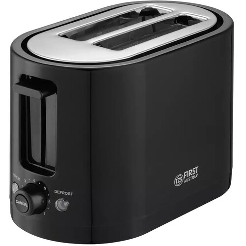 First Toaster za 2 kosa, 3-funkcije, nastavitev zapeke, 750W. črn, (20723139) Cene