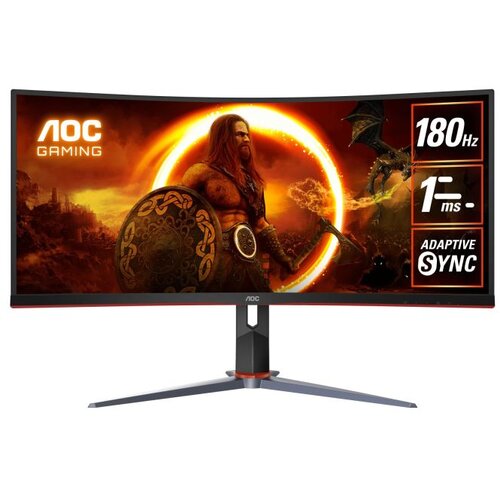 MONITOR AOC 34"" Gaming CU34G2XP 34&rdquo; Curved VA, 21:9, 3440x1440, 180Hz, 1ms, 430 cd/m2, 4000:1, HDMI, DP, PbP, PiP, Ergonomic, B Cijene