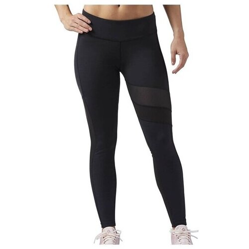 Reebok Hlače AC Mesh Tight Črna Slike