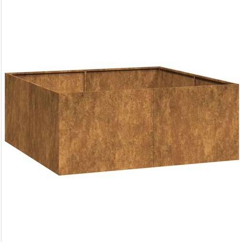Maison Chic Cvetlični Lonec - Cvetlično korito Rusty 100x100x40 cm Vremensko odporno jeklo, (21789700) Cene