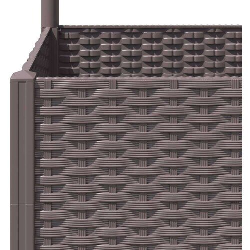 vidaXL Vrtna sadilica s re&scaron;etkom smeđa 80 x 80 x 136 cm PP Cijene