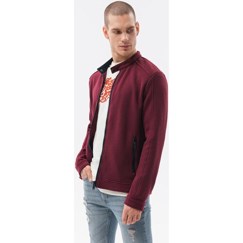 Ombre Puloverji Mo&amp;scaron;ka prehodna jakna (C453DARK-RED) pisana Slike