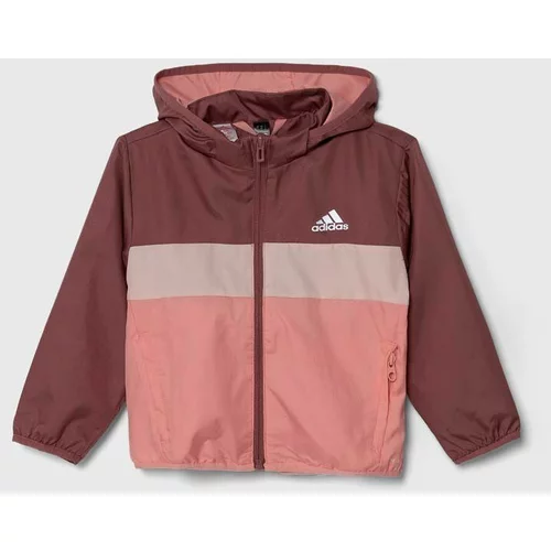 Adidas Otroška jakna LK TIBERIO WB roza barva, IV9515