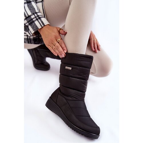 EVENTO Warm Wedge Snow Boots Black Calena Cene