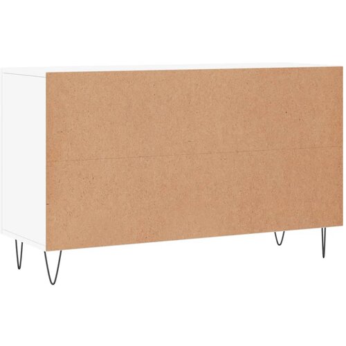  Komoda bijela 100x36x60 cm od konstruiranog drva Slike