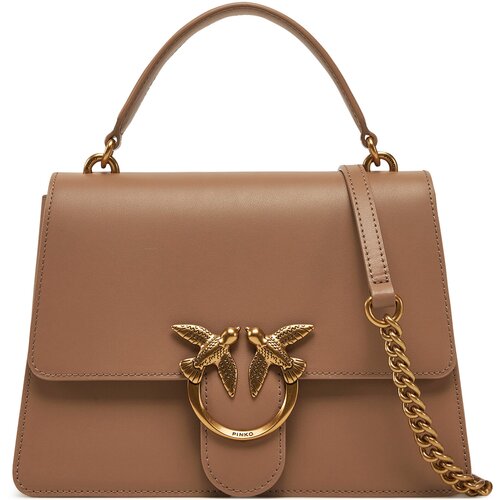 Pinko Ročna torba Love One Top Handle Classic Light 100066 A0F1 Rjava Cene