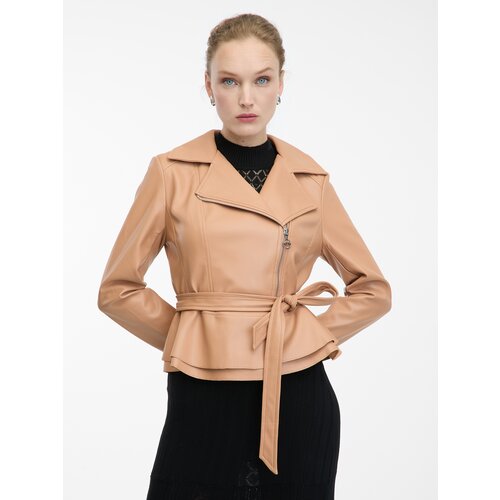 Orsay Light brown women&amp;#039;s faux leather jacket - Women&amp;#039;s Slike