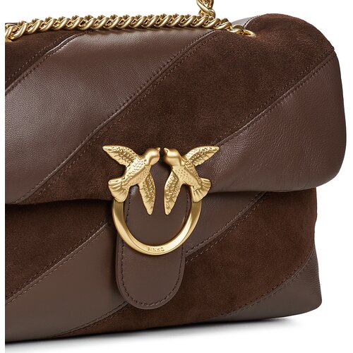 Pinko LOVE PUFF CLASSIC CL NAPPA + SUEDE TRAPUNTA A Smeđa Cijene