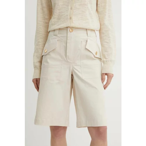 Pinko Kratke hlače za žene, boja: bež, bez uzorka, visoki struk, 103076 A1KH