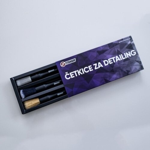 Titanium četkice za detailing set od 3 četkice Slike