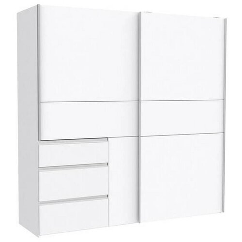 CARRYHOME omara z drsnimi vrati, bela Slike