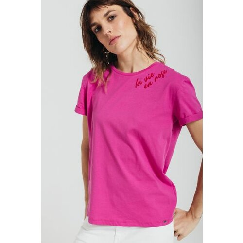 Legendww ženska   pamučna majica u ciklama boji 7057-9368-13 Cene
