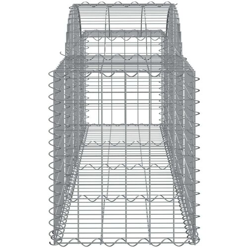  Lučne gabionske ko&scaron;are 3 kom 200x50x60/80 cm pocinčano željezo Cijene