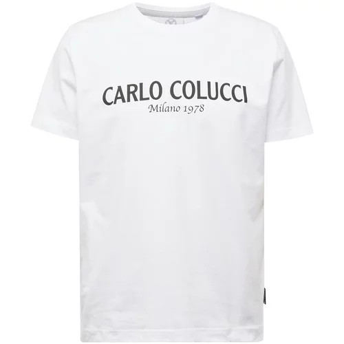 Carlo Colucci Majica 'Di Comun' crna / bijela